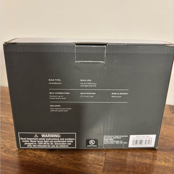 Threshold Incandescent String Lights - White Cord - 100 count - Picture 2 of 3